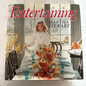 Martha Stewart Entertaining Book with Red and White Cover